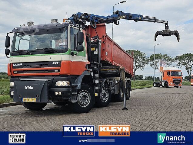 Tipper dengan kren DAF CF 85.410 PALFINGER EPSILON 17