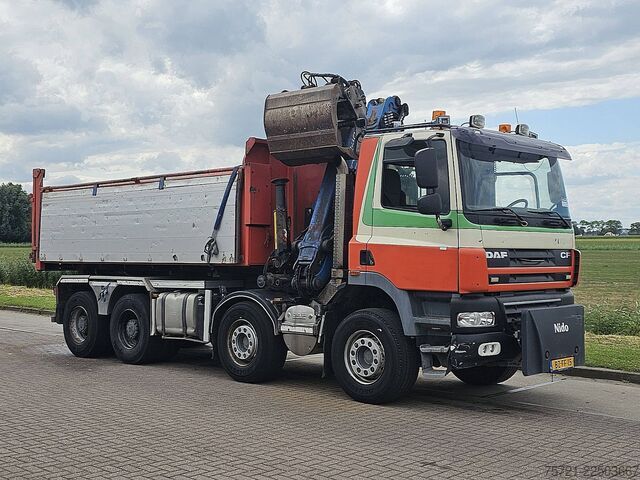 Tipper dengan kren DAF CF 85.410 PALFINGER EPSILON 17