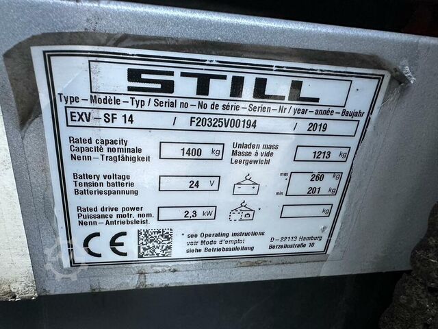 VS-22689 Elektriskais krautnētājs Still EXV-SF 14 STILL EXV SF 14