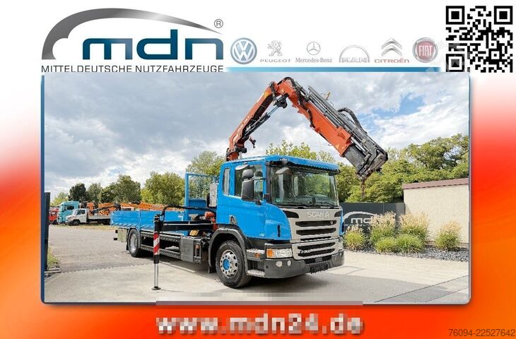Lastebilmontert kran SCANIA P250 4x2 Pritsche KRAN 14m 5./6. Steuerkre FUNK