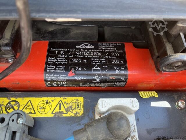 Dongkrak palet manual Linde T16