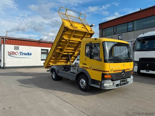 Three-way tipper van MERCEDES-BENZ ATEGO 815 * MEILLER KIPPER * WENIG KM *  1. HAND