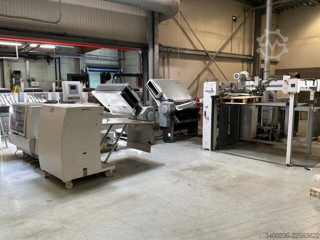 Heidelberg Stahl Stahlfolder TH 94 4/4 máquina de plegado de bolsas (instalación de plegadora).  