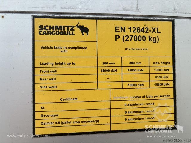Åpen semitrailer med presenning Schmitz Cargobull Semitrailer Curtainsider Standard