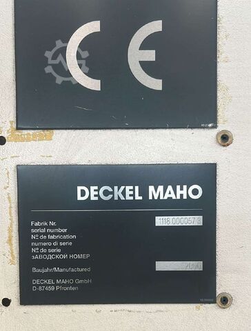 Pystysuora työstökeskus DECKEL MAHO DMU 125 P hi-dyn
