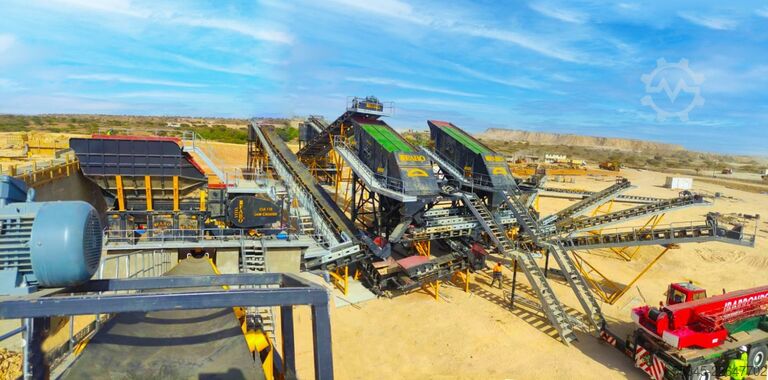 Tamis vibrant FABO TE series 2200x6000mm vibrating screen