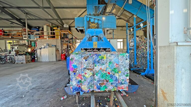Πλήρης γραμμή πρέσας PET 2040 με μεταφορική ταινία, ισιωτή PET και σύστημα PSS BOA PET Recyclinganlage