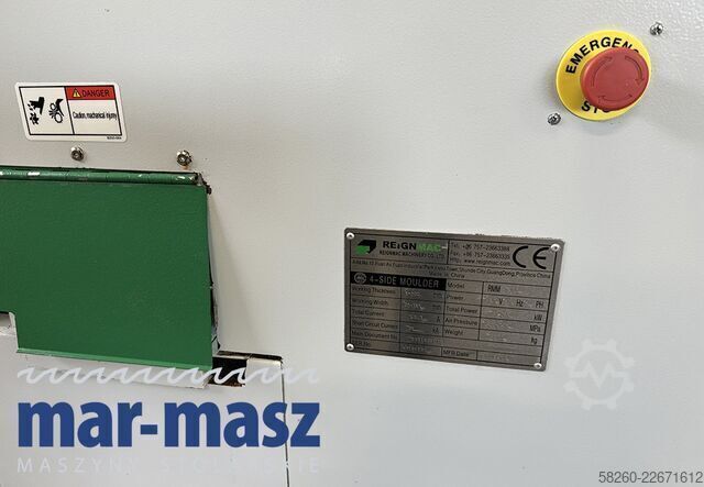 Four Side Planer REIGNMAC RMM416 do mokrego i suchego drewna