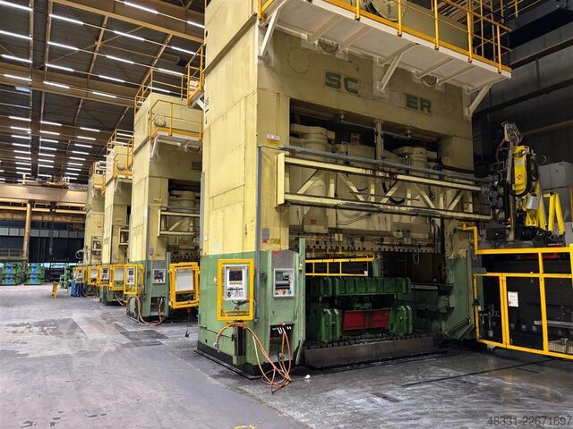 קו מערכות לחיצה Weingarten/Schuler 1x ZS1600.48  &  3x P4E2 SQB 1000 & 1xDPQV4-1000