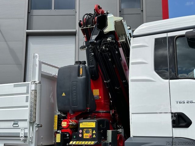 Τρίπλευρο ανατρεπόμενο φορτηγό MAN TGS 26.480 6x4 Krankipper Fassi F255.A.2.24