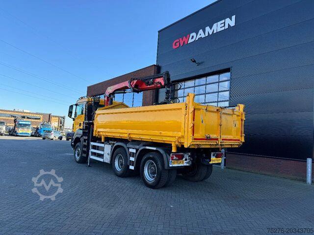 Tipper 3 sisi MAN TGS 33.440 6x6 WS Kipper/ kraan  Euro 6