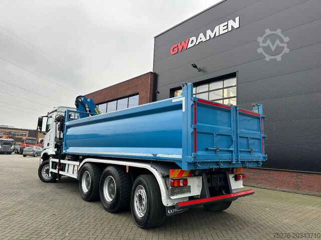 Camião basculante com grua Mercedes-Benz Arocs 3243 8x4 Tridem Kipper/Kraan Euro 6