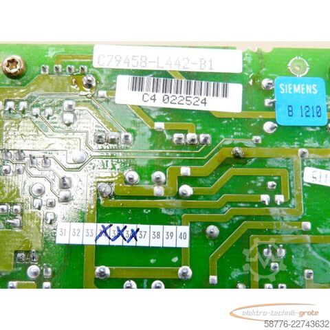 عنصر Siemens Teleperm M 6DS1702-8AA E10 mit C79458-L442-B1 E34+35+36  =  in orig. Verpackung !!