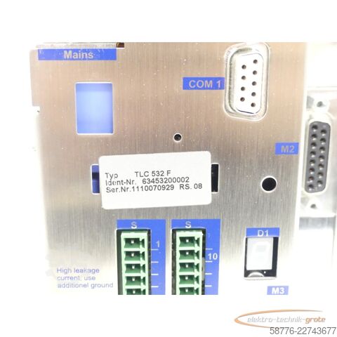 Komponente  SIG positec / Berger Lahr TLC 532 F Servo Drive SN:1110070929 - ! -
