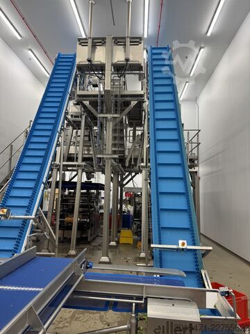 2 dây chuyền đóng gói, trước đây dùng để đóng gói rau salad Multipond, GIC, VH packing Packing lines