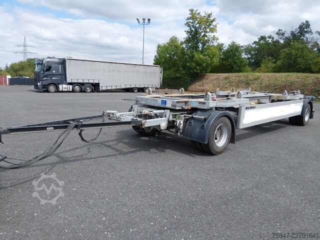 Remolque de plataforma baja Müller-Mitteltal TM 2 18 Mulden-Tieflader Container