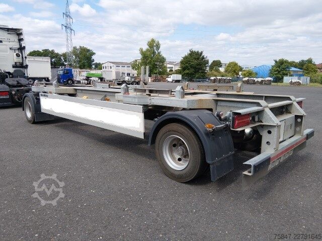 Remolque de plataforma baja Müller-Mitteltal TM 2 18 Mulden-Tieflader Container