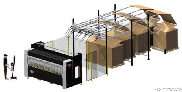 ماكينة تغليف الورق Kartonschneidemaschine LCR LORENZONI LCR 12, Endloswellpappe