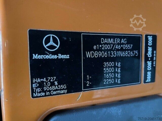 Furgonçinë me kiper Mercedes-Benz 316 4x2 Sprinter