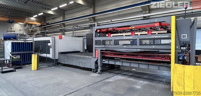 Laserový rezací stroj s nakladacím a vykladacím systémom Bystronic BySprint Fiber 3015 4 kW + ByTrans 3015