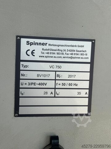 Centro de mecanizado vertical Spinner VC750