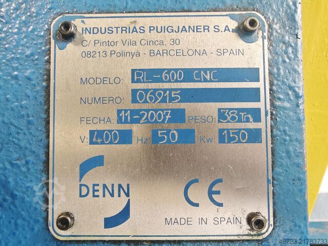 Macchina CNC per formatura a flusso DENN RL-600 CNC