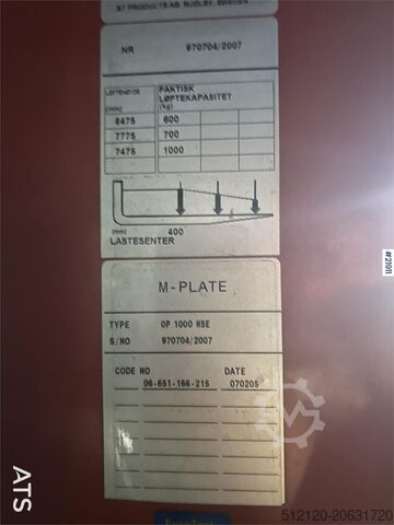 Wózek widłowy BT OP 1000 HSE Electric truck