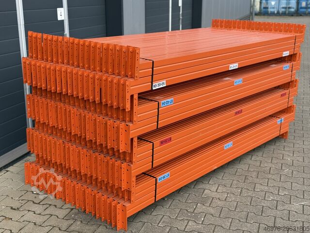 High-bay warehouse Pallet rack traverse Polypal Stockpal / K: 100 x 50 mm lichte Weite: 2.700 mm / Kopftraverse