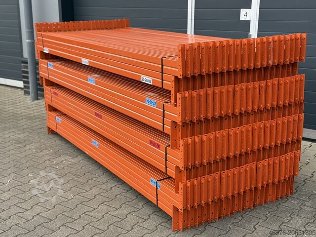 High-bay warehouse Pallet rack traverse Polypal Stockpal / K: 100 x 50 mm lichte Weite: 2.700 mm / Kopftraverse