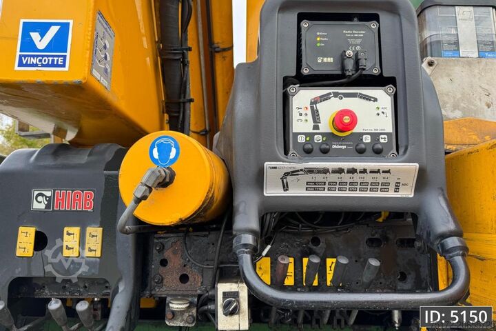 Krano sunkvežimis DAF CF 85.410 SC, Euro 5, 8x2 / Hiab 422 EP5 + Radi...