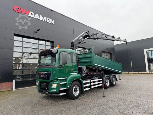 Sklápač so žeriavom MAN TGS 26.360 6x2 Kipper/Hiab 188-4 Euro 6