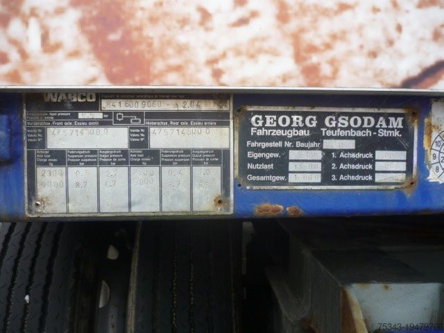 Memuat platform Diversen Gsodam 2 axle anhanger