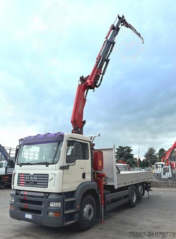 Vrachtauto met open laadbak MAN TG 360A