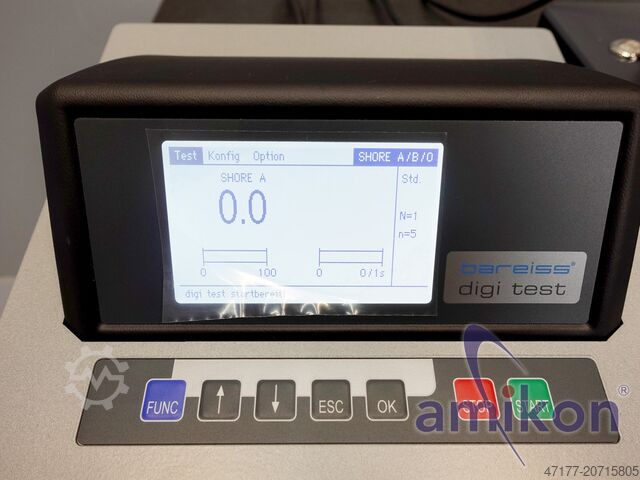 Naprava za merjenje trdote Shore A – leto izdelave 2023 Bareiss digi test II DTAA II & DTE II
