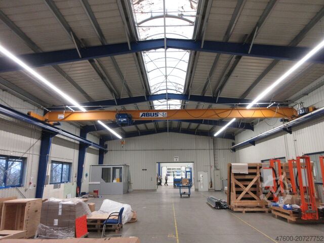 Puente grúa aéreo, grúa interior, ancho de vía 13.500 mm ABUS Hallenkran Brückenkran Kran ELV 5t NL 5000Kg Portalkran Kran 13500mm 131Std