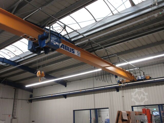 Puente grúa aéreo, grúa interior, ancho de vía 13.500 mm ABUS Hallenkran Brückenkran Kran ELV 5t NL 5000Kg Portalkran Kran 13500mm 131Std