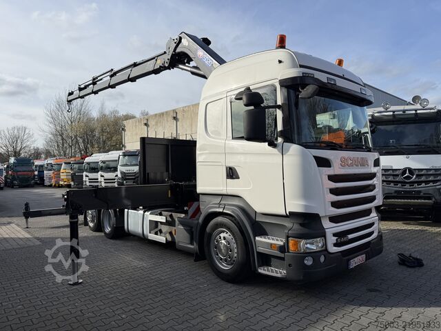 Кран-манипулятор на шасси грузовика Scania R440 6X2*4 Kran HMF 5020 K5