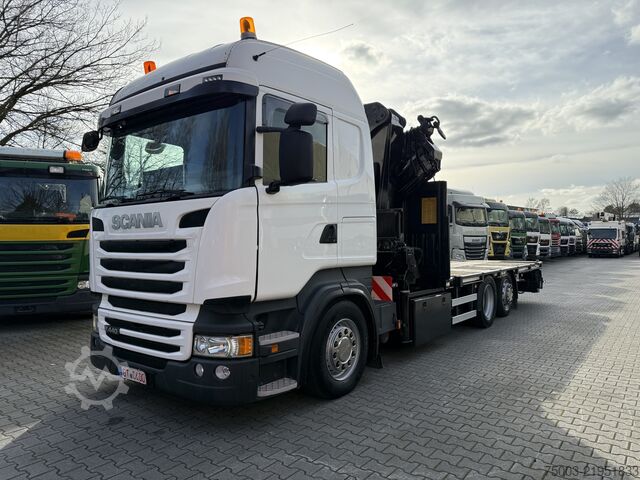 Кран-манипулятор на шасси грузовика Scania R440 6X2*4 Kran HMF 5020 K5