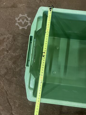 Strong plastic crates, boxes.  