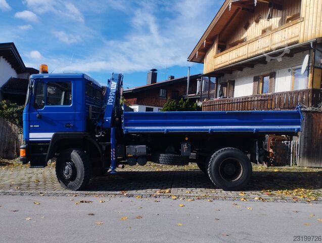 Trīspusējs kravas pašizgāzējs MAN 17.232 4x4 Allrad M08 Atlas AK 60.1