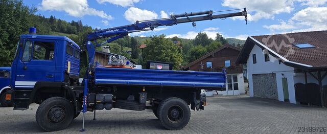 Trīspusējs kravas pašizgāzējs MAN 17.232 4x4 Allrad M08 Atlas AK 60.1