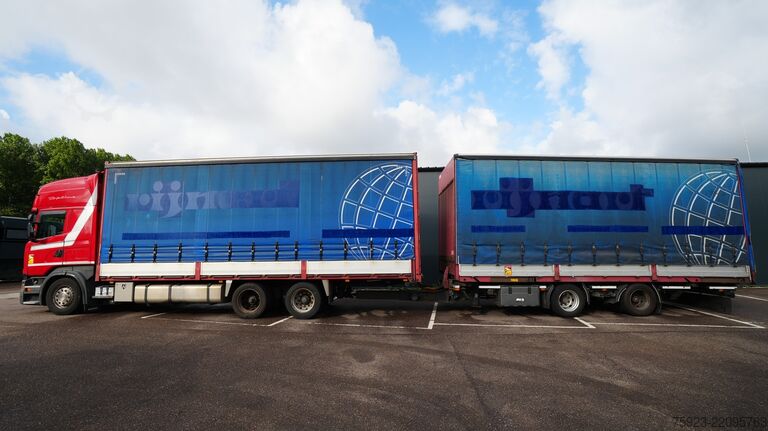 Bạt trượt Scania R 400 6x2 curtainside in combo with Burg trailer