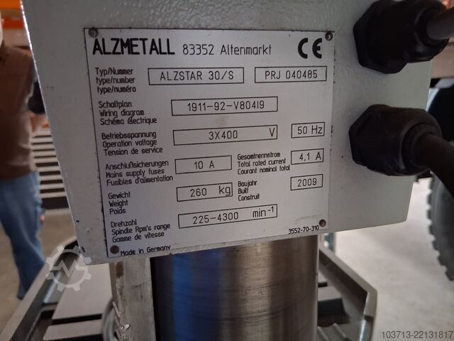 Wiertarka stołowa Alzmetall ALZSTAR 30/S