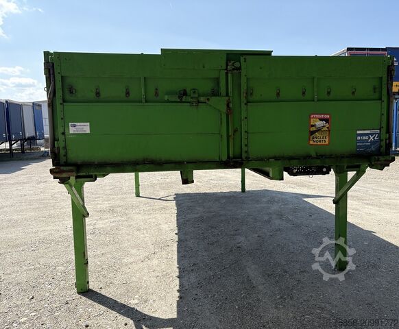 ฐานเปลี่ยนหีบพร้อมกระบะพื้นเรียบสเตชั่้นโหลดด้วยพื้นเรียบ Krone Baustoff 7,45 Multilockrahmen Türen