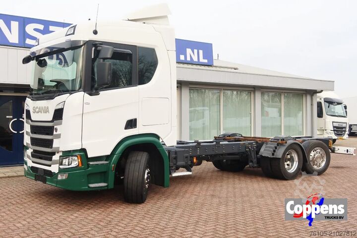 Fahrgestell mit Fahrerhaus Scania R500 NGS 6x2 Chassis cabine Stuur lift as