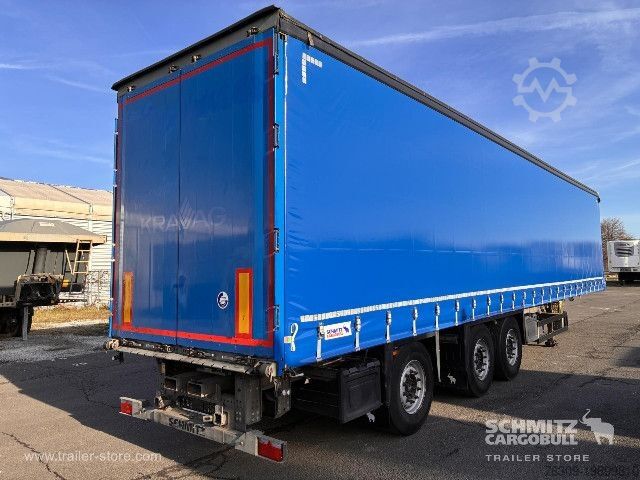 Open semitrailer with tarp Schmitz Cargobull Curtainsider Standard Staplerhalterung Getränke