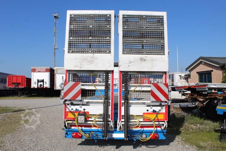 Diepladeroplegger voor het vervoer van bouwmachines komodo carrellone ribassato verricello usato