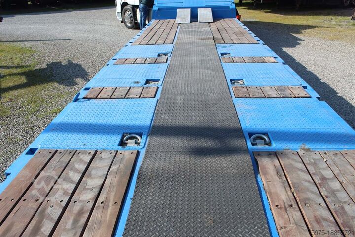 Diepladeroplegger voor het vervoer van bouwmachines komodo carrellone ribassato verricello usato