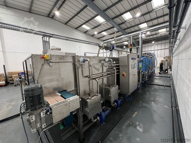 CIMEC، خط تعبئة Hermis Tribloc 9/8/1 EAGLE C VA DUAL للزجاجات الزجاجية أحادية الاستخدام (2023) CIMEC, Hermis Abfülllinie für Glasflaschen (Einweg)