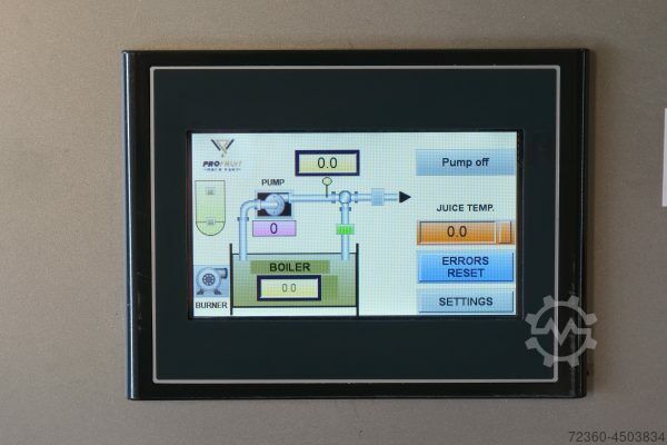 Dīzeļdegvielas pasterizatori ProFruit Machinery HEAT 500